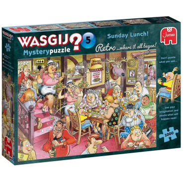 Wasgij Mystery 5: Zondagse Lunch! - Puzzel - 1000 stukjes