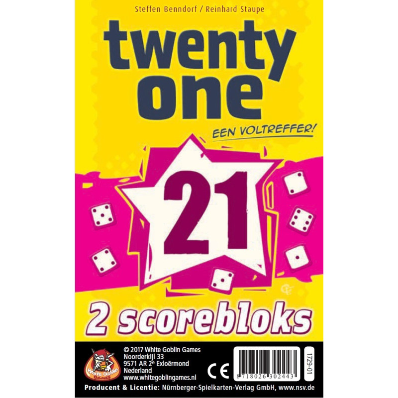 Twenty One (21) Bloks (extra scoreblokken)